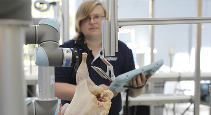 Konrad Ahlin Named First R. Harold and Patsy Harrison Research Faculty Fellow in Poultry Technologies
