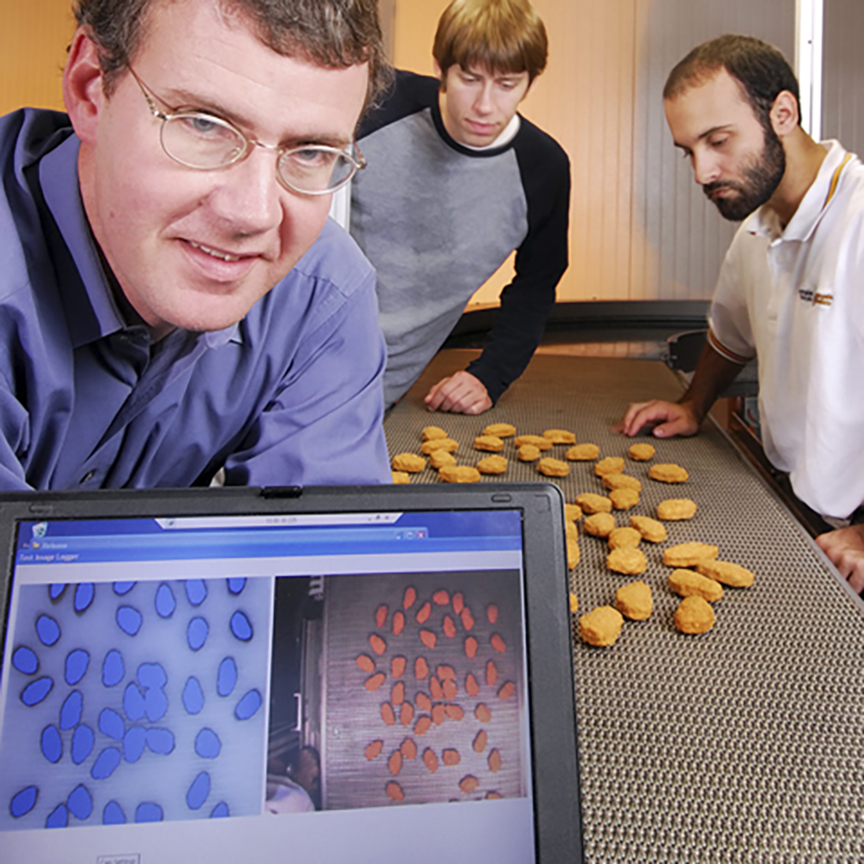 An infrared computer vision system for measuring core temperature in various cooked meat products